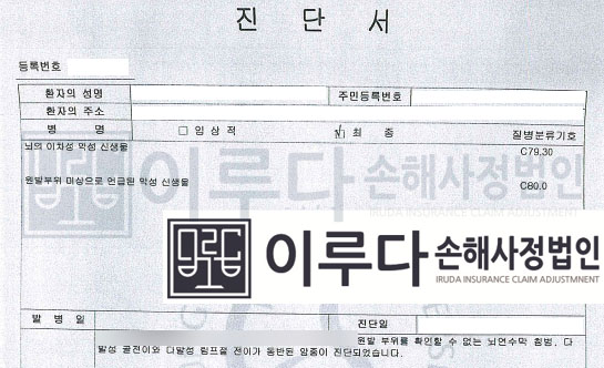 [C80.0] 원발부위 미상암 손해사정사례 이루다 성공사례 썸네일
